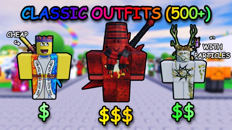 Classic Outfits with cheap and premium outfit tiers